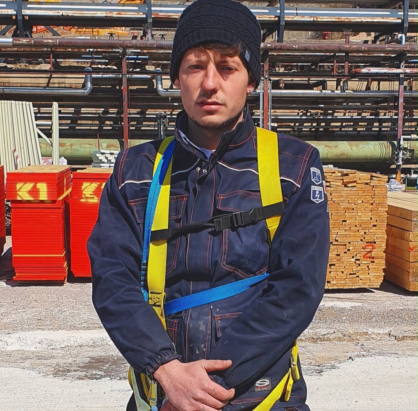 Antonio Morgante in cantiere, agli inizi del percorso professionale